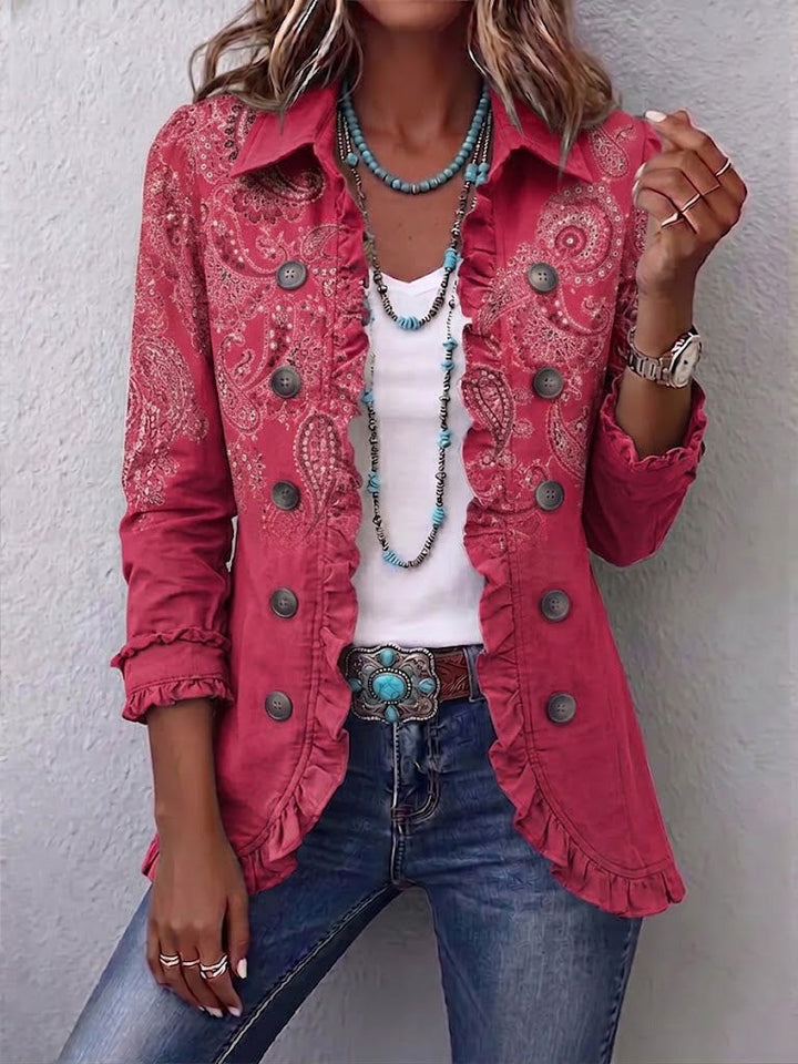 Aitana | Chaqueta Paisley Vintage con Volantes